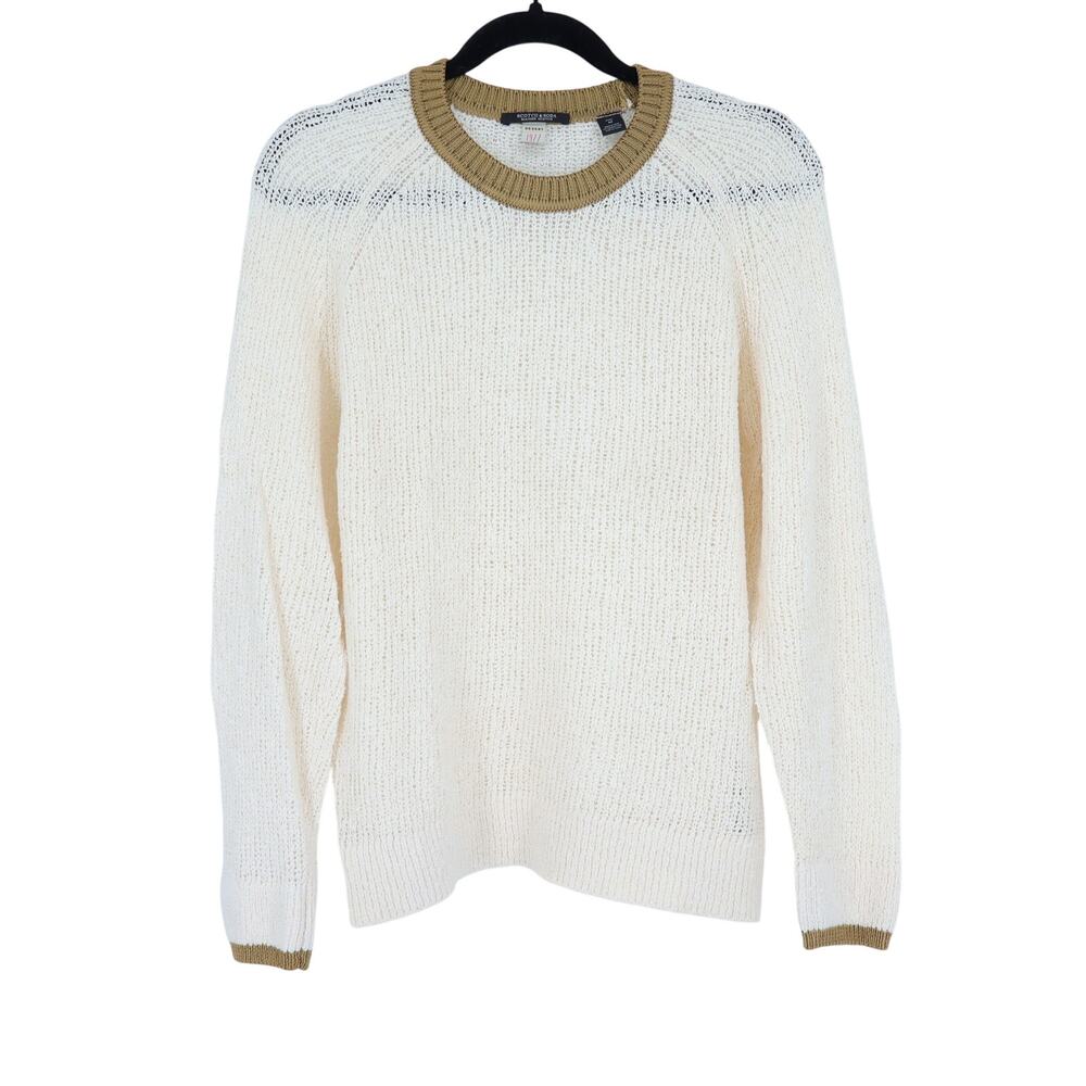SCOTCH & SODA Loose Knit Pullover Sweater Ivory Desert 1977 Tour Women's M